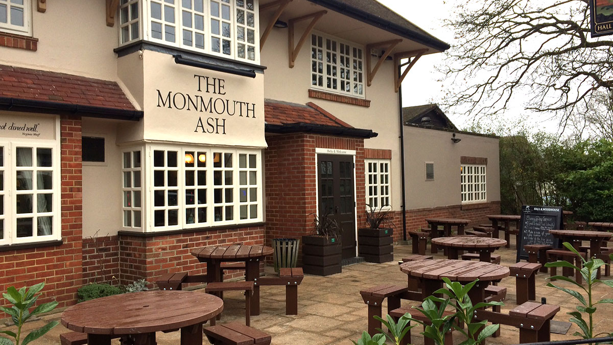 The Monmouth Ash exterior 3 with sign